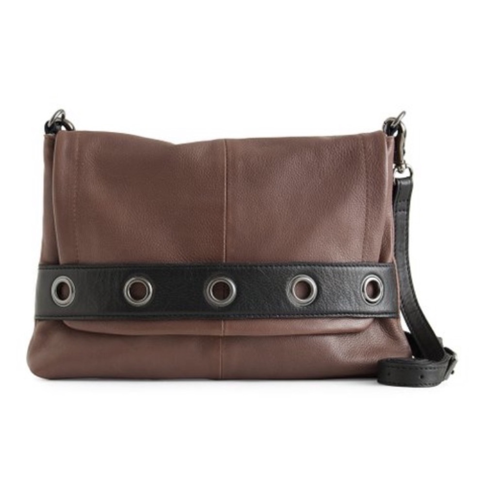 Day & Mood Anthro Grommet Leather Crossbody EUC